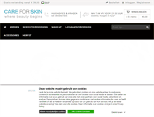 Tablet Screenshot of careforskin.nl